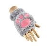 Fluffy Fingerless Paw Gloves – Grey -Fusion Charm Shop SPP Cybershop June 137 scaled 1