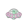 Alien UFO Cat Enamel Pin – #369 -Fusion Charm Shop SPP Cybershop March 23