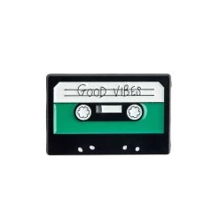 Good Vibes Cassette Enamel Pin – #382
