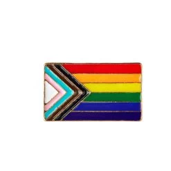 Progress Pride Flag Enamel Pin – #307