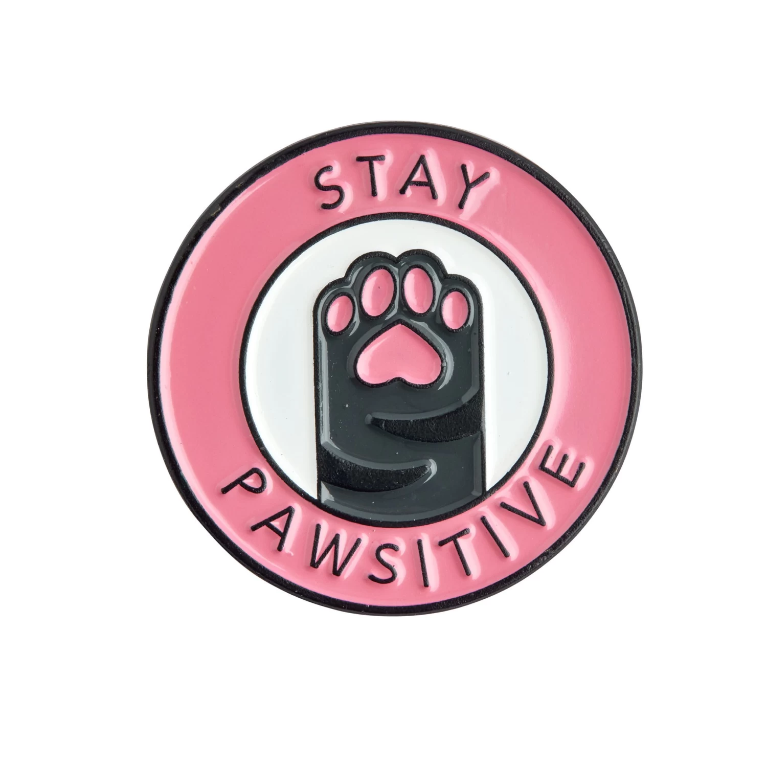 Stay Pawsitive Enamel Pin – #314 3 Stay Pawsitive Enamel Pin – #314