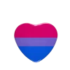 Pride Badge – Bisexual Flag – Heart -Fusion Charm Shop SPP Cybershop Nov 68