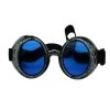 Steampunk Goggles – Blue Lens -Fusion Charm Shop Steam Punk Goggles Blue Front View