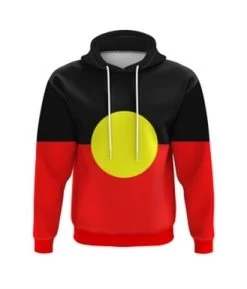 Aboriginal Flag Print Hoodie
