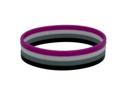Asexual Flag Silicon Bracelet