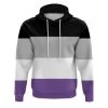 Asexual Flag Print Hoodie 1 Asexual Flag Print Hoodie -Fusion Charm Shop asexual hoodie