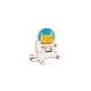 Astronaut Cat Enamel Pin – #236 2 Astronaut Cat Enamel Pin – #236 -Fusion Charm Shop astronaught cat