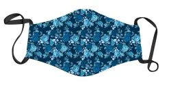 Face Mask – Blue Flower