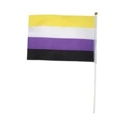 Non Binary Pride Hand Flag – Small