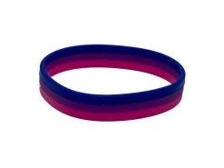 Bisexual Flag Silicon Bracelet