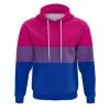 Bisexual Flag Print Hoodie -Fusion Charm Shop bisexual hoodie