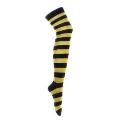 Black And Yellow Stripe – Over The Knee Socks