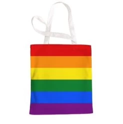 Pride Canvas Tote Bag – Rainbow – LGBT