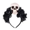 Black Rose/ Large Skull Head Band -Fusion Charm Shop c9ac04dd d6aa 4eb4 ad69 24d10d11cec6
