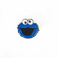 Cookie Monster Face Enamel Pin – #247