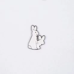 Couple Of Bunnies Enamel Pin – #119
