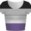 Pride Asexual Flag Crop Top -Fusion Charm Shop croptop asexual