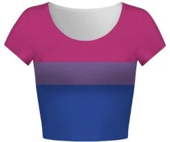 Pride Bisexual Flag Crop Top