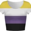 Pride Non Binary Flag Crop Top