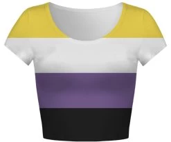 Pride Non Binary Flag Crop Top