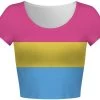 Pride Pansexual Flag Crop Top -Fusion Charm Shop croptop pansexual