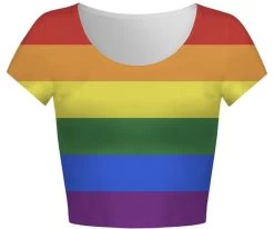 Pride Rainbow LGBTQ Flag Crop Top