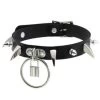 Annie Black Choker – Spikes/Ring/Lock -Fusion Charm Shop e2d3cb5e2a88f770e41a0a79e65f496aa0895a8f