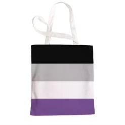 Pride Canvas Tote Bag – Asexual