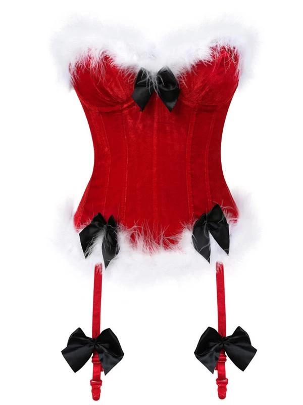 Mrs Claus Black Bow Corset 3 Mrs Claus Black Bow Corset