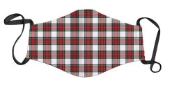 Face Mask – Red And White Plaid