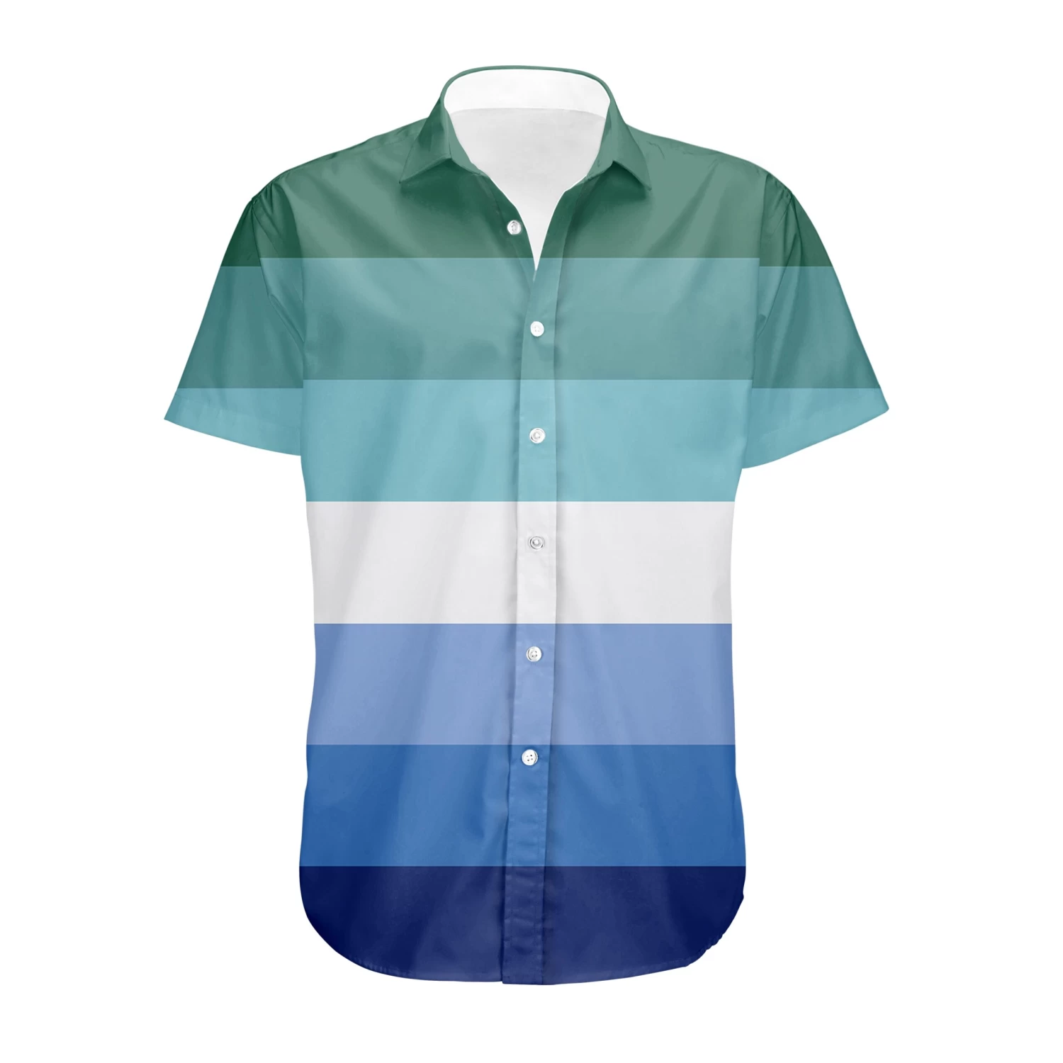 Pride Gay Man Flag Collared Shirt 3 Pride Gay Man Flag Collared Shirt