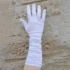 Long White Satin Gloves -Fusion Charm Shop hanska copy1