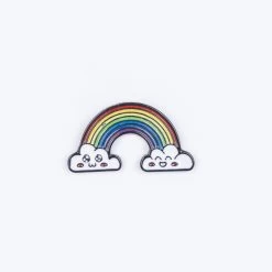 Happy Clouds Pride Rainbow Enamel Pin – #90