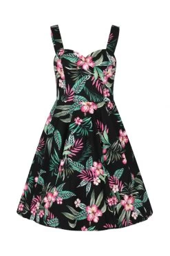 Hell Bunny Kalani 50’s Dress – Black -Fusion Charm Shop httpspopsoda co ukimageshlb40058 kalani 50s dress black 10