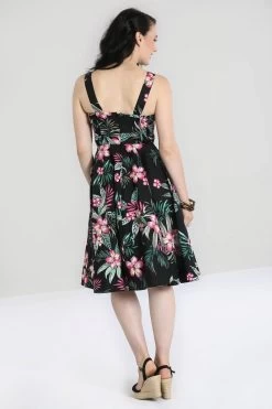 Hell Bunny Kalani 50’s Dress – Black -Fusion Charm Shop httpspopsoda co ukimageshlb40058 kalani 50s dress blk 03
