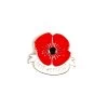 Lest We Forget Red Flower Enamel Pin – #213 -Fusion Charm Shop lest we forget red
