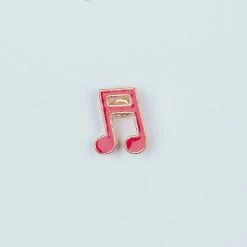 Red Music Note Enamel Pin – #95