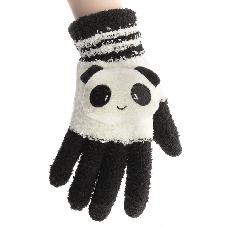 Gloves – Panda Black And White 5 Gloves – Panda Black And White - Image 3
