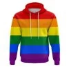 Rainbow LGBTQ Print Hoodie -Fusion Charm Shop rainbow lgbtq hoodie