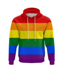 Rainbow LGBTQ Print Hoodie