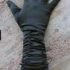 Long Black Satin Gloves -Fusion Charm Shop s l500