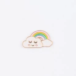 Sleepy Clouds Enamel Pin – #65