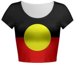 Aboriginal Flag Crop Top