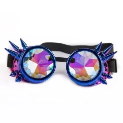 Spike Kaleidoscope Goggles – Chrome Blue/Pink