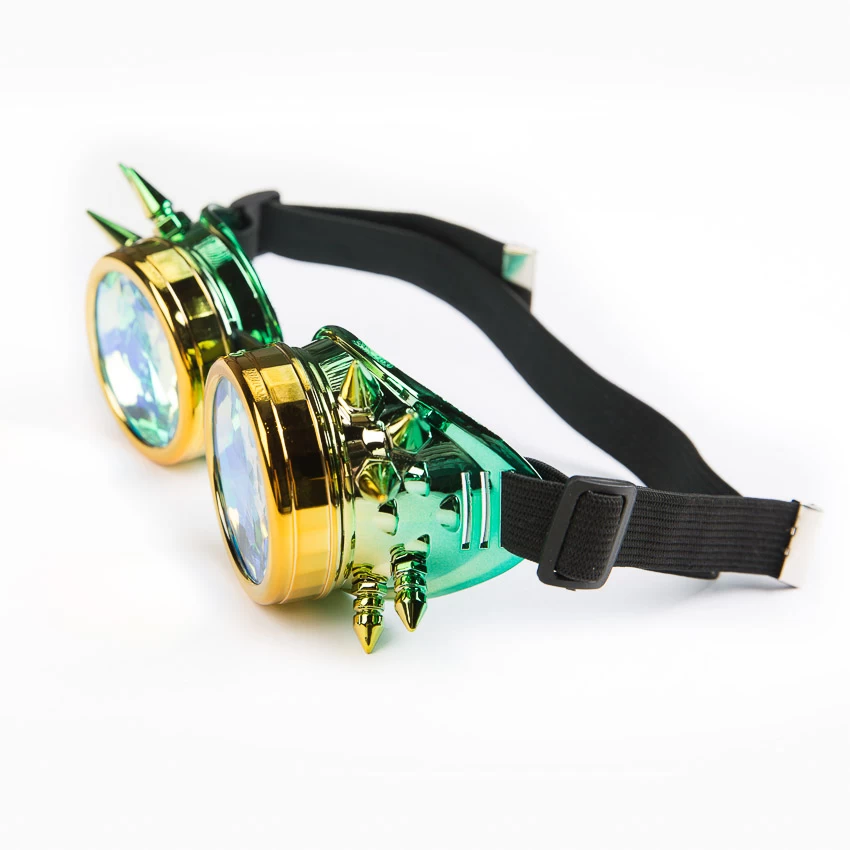 Spike Kaleidoscope Goggles- Green/Gold 4 Spike Kaleidoscope Goggles- Green/Gold - Image 2