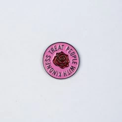 Treat People With Kindness Enamel Pin – #1