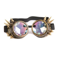 Spike Kaleidoscope Goggles – Antique Gold