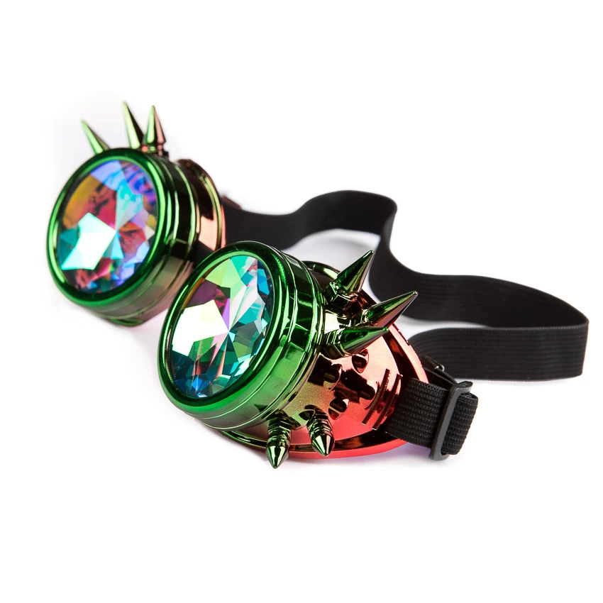 Spike Kaleidoscope Goggles- Red/Green 4 Spike Kaleidoscope Goggles- Red/Green - Image 2